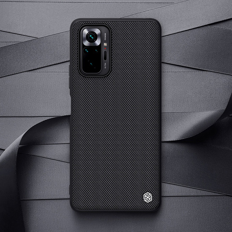 For Xiaomi Redmi Note 10 5G 10s Case NILLKIN Textured Nylon Fiber Durable Non-slip Back Cover For Redmi Note 10 Pro Max Case ► Photo 1/6