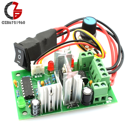 DC 10V-40V Voltage Regulator 5A 150W Motor Speed Controller Adjustable Reversible Control Switch PWM Speed Regulator 12V/24V/36V ► Photo 1/3