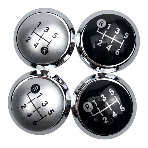 Black / Silver MT Gear Shift Knob Emblem Cap Cover for TOYOTA Corolla 1.8MT 2007-2013 / RAV4 AVENSIS YARIS D4D URBAN ALTIS SCION ► Photo 1/6