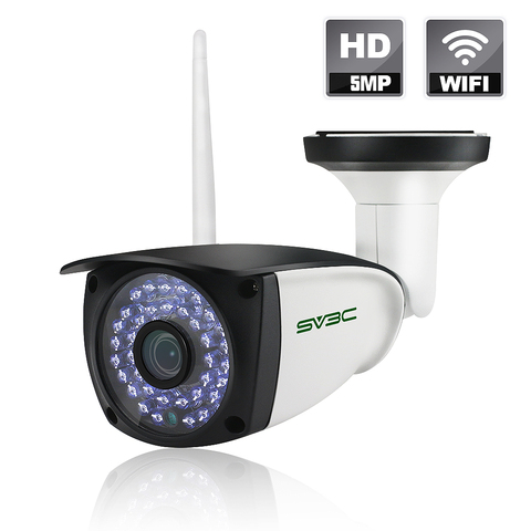 SV3C 5MP Wifi IP Camera Security Wireless Camera Outdoor Waterproof Full Color Night Vision Bullet Camera ONVIF ► Photo 1/6