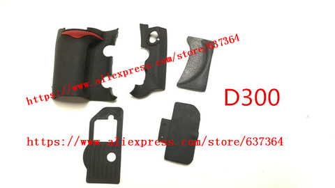 NEW A Set Of Body Rubber 5 pcs Front cover and Back cover Rubber For Nikon D300 D300S Camera Replacement Repair spare parts ► Photo 1/4