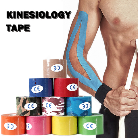 Kinesiology Tape Sport Athletics Elastic Knee Brace Support Elbow Protector Pad Volleyball Bandage Kinesio Fixer tape Wristbands ► Photo 1/6