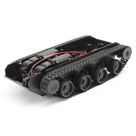 Rc Tank Smart Robot Tank Car Chassis Kit Rubber Track Crawler For Arduino 130 Motor Diy Robot Toys For Children ► Photo 1/6