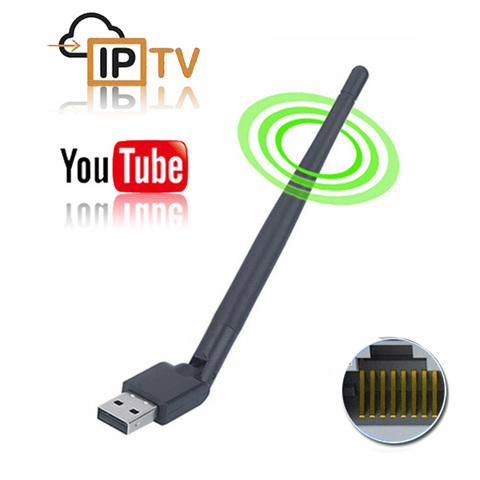 Wireless USB WiFi Antenna USB RJ45 Ethernet Network Adapter MTK7601 88772B Koqit k1 U2 satellite receiver DVB S2 DVB T2 TV Box ► Photo 1/6