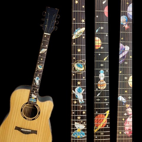NEW  Guitar Fretboard Decals Inlay Sticker Guitar Neck Headstock  Guitarra Bass Ukulele Thin Sticker Guitarra Accessories ► Photo 1/6