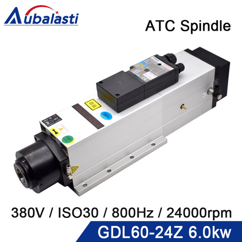 Automatic Tool Change Spindle GDL60-24Z 6KW Input Voltage AC 380V Air Cooling Spindle Knife Claw ISO30 ► Photo 1/6