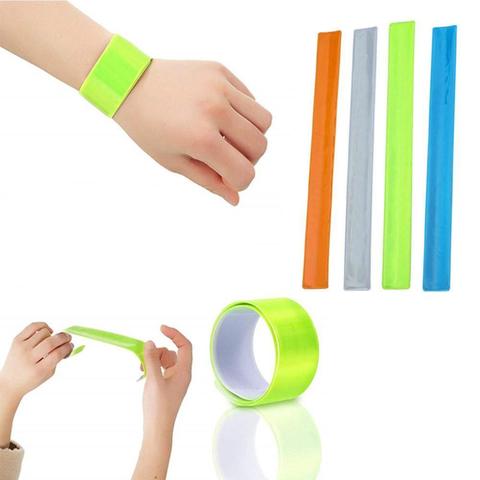 1Pc Reflective Night Safety Slap Wrap Band Ankle Leg Jogging Wrist Arm Cycling ► Photo 1/6