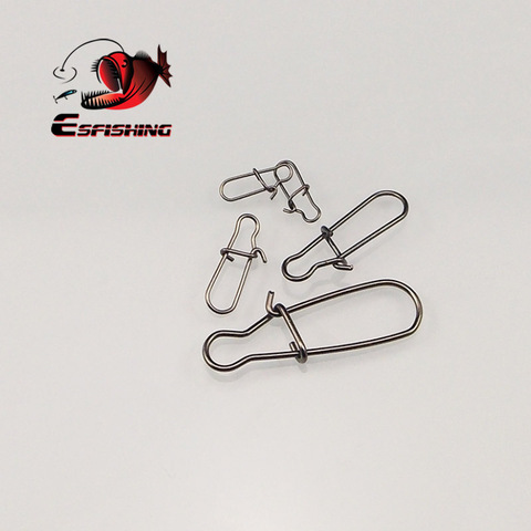 KESFISHING 50pcs Steel Fishing Snaps Fastlock Clips Safety Connector Accessories Tackle for Lures hooks ► Photo 1/5