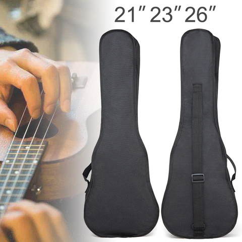 21 / 23 / 26 Inch Ukulele Bag Black Portable Soft Case Monolayer Bags Single Shoulder Backpack Padded ► Photo 1/6