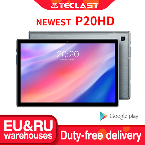 Teclast P20HD Tablet 10.1 inch IPS Android 10 Tablette 1920x1200 4GB RAM 64GB ROM Tablets PC SC9863A Octa Core 4G LTE Tabletas ► Photo 1/6