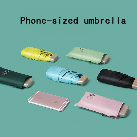 Sun Umbrella Very Small Mini Umbrella Vinyl Umbrella Pocket Sun Protection And Ultraviolet Protection Parasol ► Photo 1/6