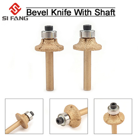 Diamond Router Bits 55mm for glass metal Bullnose Stone Granite Marble Slab Edge Profile Router Cutter With 6mm Round Shank ► Photo 1/6