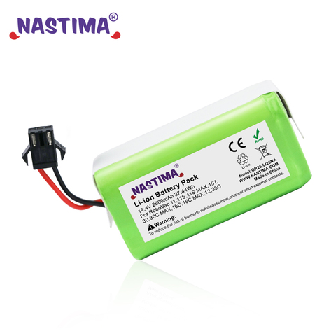 Nastima Li-ion battery 14.4V 2600mAh for Conga Excellence 990 Ecovacs Deebot N79 N79S DN622, Eufy Robovac 11 11S 12 15C 15S 35C ► Photo 1/6