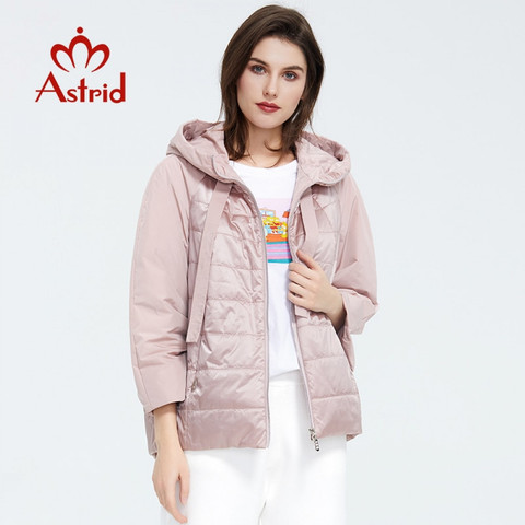 Astrid 2022 Spring coat women Outwear trend Jacket Short Parkas casual fashion female high quality Warm Thin Cotton AM-8601 ► Photo 1/6