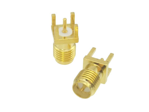 Connector RP.SMA RP-SMA female plug solder PCB mount straight 5.08mm RF Coaxial ► Photo 1/4