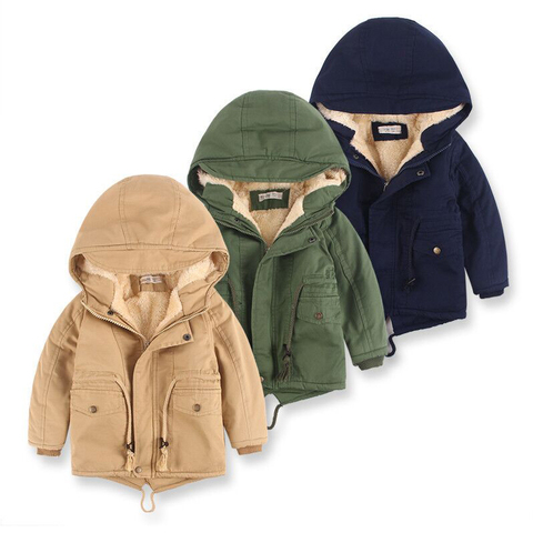 Winter Boys Jacke Thick Warmt OuterWear Kids Fashion Zipper Coat  2022 Autumn High Quality Jacket Boy Winter Coat Kids Clothes ► Photo 1/6