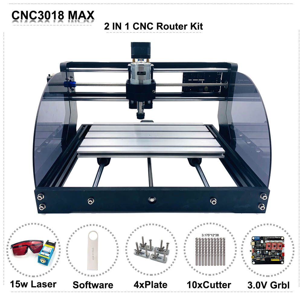 CNC 3018 PRO MAX Diy Laser Router Engraver Machine with 500mW Module Offline 