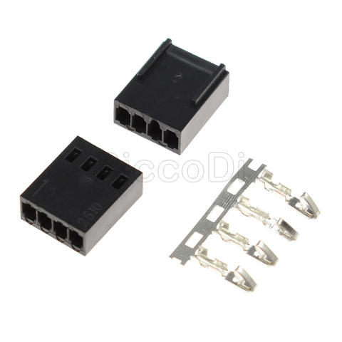 10/20/50Set High quality 4 Pin 4pin PWM Fan Male connector with Female terminal Pins - Black ► Photo 1/2