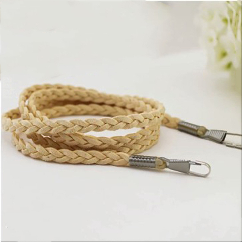 Fashion Replacement Purse Handle Belt Thin Bag Strap Solid Color Bag Chain Woven Bags Belt Handbag Shoulder Bag Accessories ► Photo 1/6