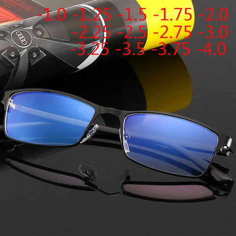 Square Full Frame Anti-blue light Glasses -1.0 -1.25 -1.5 -1.75 -2.0 -2.25 To -4.0 For Myopia and +1.0 +1.5 +2.0 For Reading ► Photo 1/6