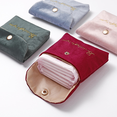 Sanitary Towel Napkin Pad Purse Tampon Card Holder Case Bag Organizer Pouch