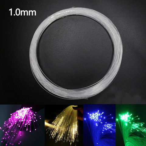 Plastic Fiber Optic Cable End Glow 1.0mm 100-300M/roll PMMA Led Light Clear DIY For LED Star Ceiling Light Decoration ► Photo 1/6