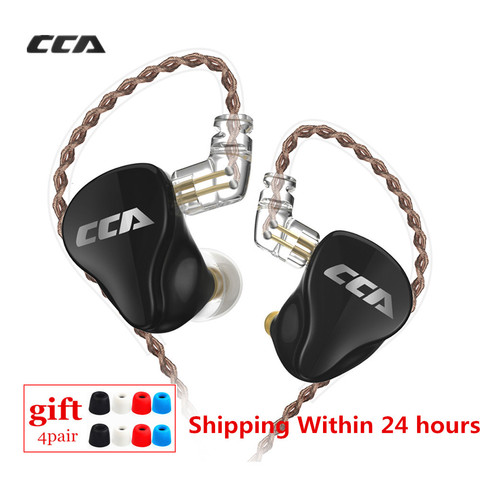 CCA CA16 7BA 1DD Hybrid In Ear Earphones HIFI Bass Earbuds Monitor Gaming Headsets Noise Cancelling Earphones C12 V90 ZSX BA5 VX ► Photo 1/6