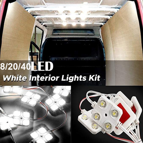 8/20/40 LED Car Roof Light Kit Van Interior Ceiling Lighting Cargo for Camper Inside Lamp For RV Boat Trailer Lorries Van ► Photo 1/1