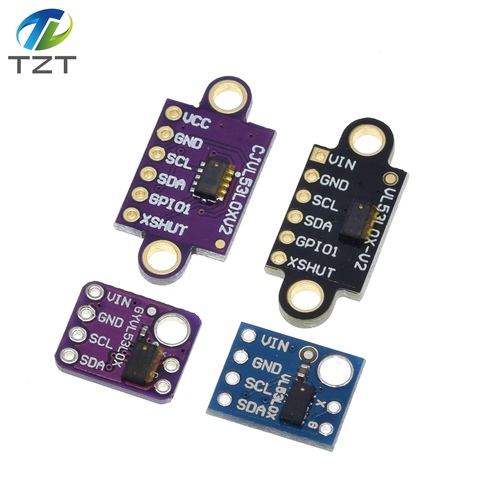 TZT VL53L0X Time-of-Flight (ToF) Laser Ranging Sensor Breakout 940nm GY-VL53L0XV2 Laser Distance Module I2C IIC ► Photo 1/6