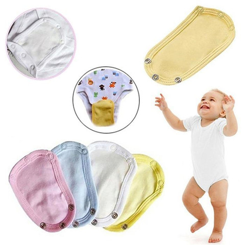 4 Colors Super Utility Bodysuit Jumpsuit Diaper Romper Lengthen Extend Film Baby Boys Girls Kids Romper Partner ► Photo 1/6