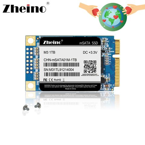 Zheino SSD mSATA3 120GB 240GB 480GB 128GB 256GB 512GB 1TB SSD Mini msata SSD TLC Internal Solid State Drive For Laptop Notebook ► Photo 1/6