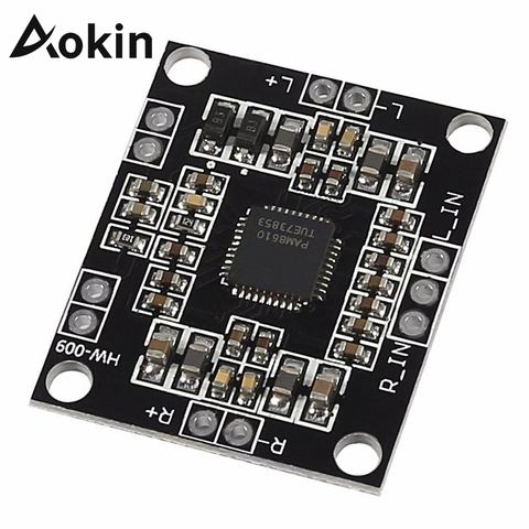 Aokin 12V PAM8610 Digital Power Amplifier Board 2 x15W Dual Channel Stereo Mini Class D Amplifier Board ► Photo 1/6