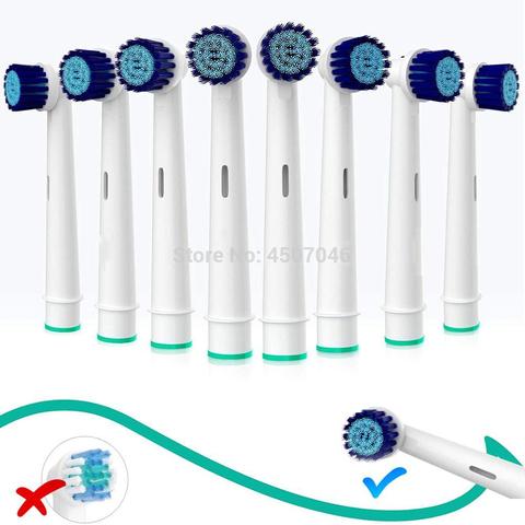 Oral-B Toothbrush Sensitive Replacement Head Generic | Gentle-Action Tooth Brush Heads | Sensitive Gums Teeth & Whitening Action ► Photo 1/4