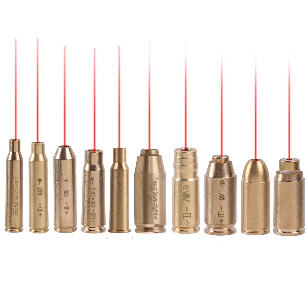 Tactical Red Laser Bore Sight CAL .40 Brass Boresighter Cartridge New Style 