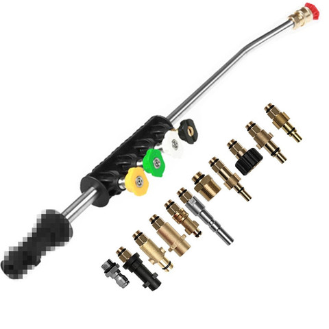 Angle Adjustable Car Wash Gun Jet Lance With Different Male Thread Adaptor For Brands Of High Pressure Washer Washing Machine ► Photo 1/6