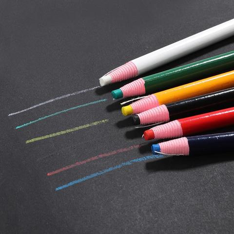 6pcs Colorful Cut-free Sewing Tailor's Chalk Pencils Fabric Marker Pen for Tailor Sewing Accessories Sewing Chalk Garment Pencil ► Photo 1/6