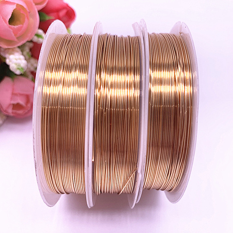 NEW 0.3/0.4/0.5/0.6//0.8/1.0mm Color Retention Copper Wires Beading Wire for Jewelry Making #03 ► Photo 1/3