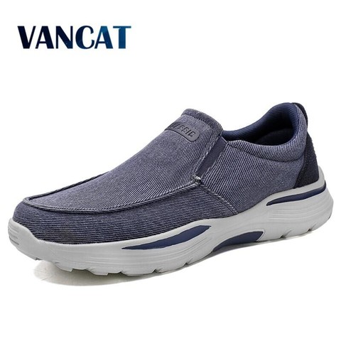 New Autumn Men Canvas Shoes Breathable Casual Shoes Men Loafers Comfortable Light Men's Shoes Outdoor Sneakers Vulcanized Shoes ► Photo 1/6