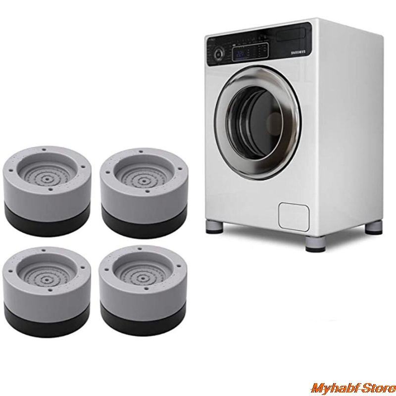 4* Universal Rubber Washing Machine Mat Anti-Vibration NonSlip Support Protector