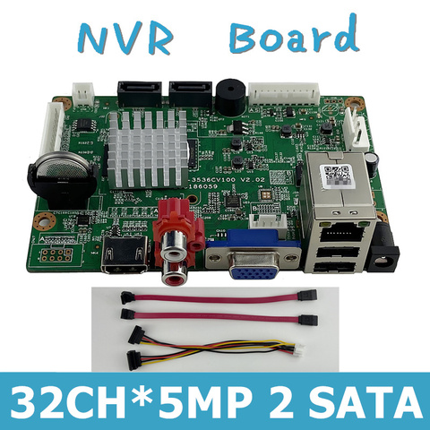 32CH*5MP H.265 Motion Detection NVR DVR Network Digital Vidoe Record Max 2*8TB with SATA Line IP Camera ONVIF CMS XMEYE CCTV ► Photo 1/6
