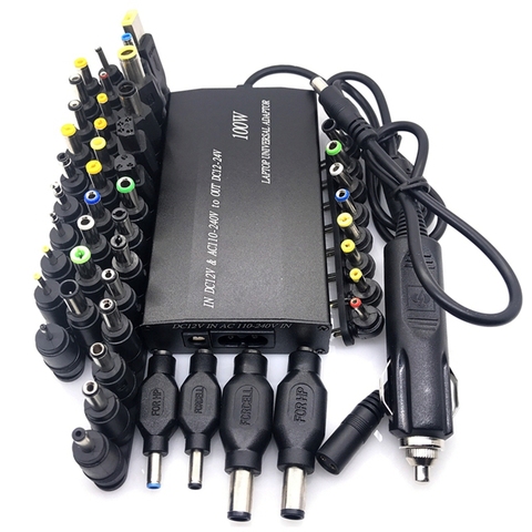 Universal 5V-24V AC Power Adapter Adjustable Car Home Charger USB5V Power Supply 100W 5A Laptop with 38Pcs DC Connector ► Photo 1/6