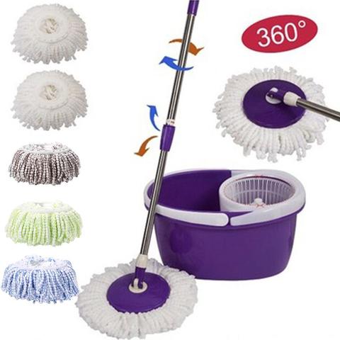 Replacement 360 Rotating Head Easy Microfiber Spinning Floor Mop Head for Housekeeper Home Floor Cleaning Mop ► Photo 1/6