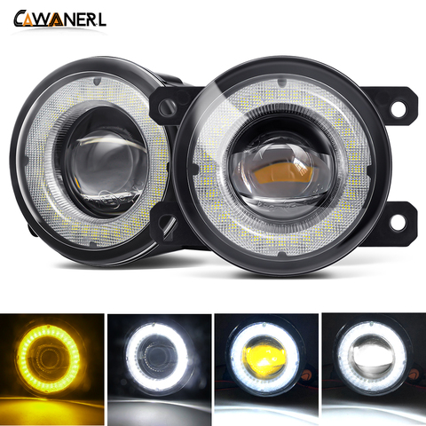 Car Fog Light Assembly LED Lens Angel Eye DRL 30W 8000LM For Subaru WRX STI Forester Impreza XV Legacy Justy Levorg Outback BRZ ► Photo 1/6