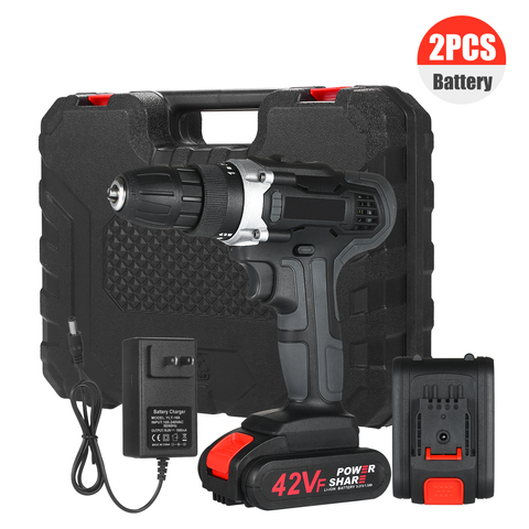 21V Cordless Drill Dirve Kit 2 Speed Brushless Cordless Power Drill with 1x1.5Ah Batteries Fast Charger 15+1 Torque Setting ► Photo 1/6