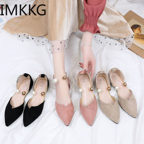 Womens Flat Shoes Cover Heel Shallow Women Splice Color Flats Fashion Pointed Toe Ballerina Ballet Flat Slip On Shoes Q00242 ► Photo 1/6