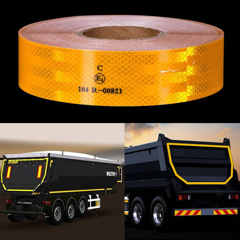 Reflective Safety Conspicuity Tape Automotive Motorcycle Campers Boats Trailer Reflectors Safety Caution Warning Tape Stickers ► Photo 1/6
