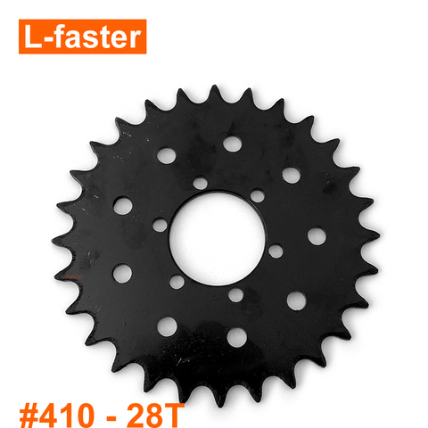 28T Bicycle Fixed Sprocket For Brake Disc Mount Big Chain Wheel For Fixed Gear Bike 28 Tooth Sprocket For #410 Bicycle Chain ► Photo 1/6