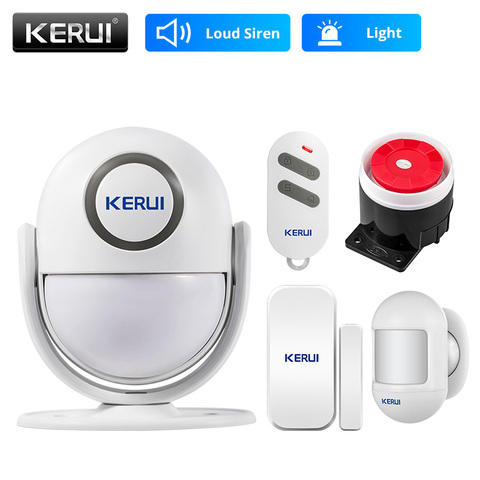 KERUI P6 125dB Home Garage Security Alarm System Anti-Theft Smart Motion Detector PIR Door/Window Sensor Wireless Burglar Alarm ► Photo 1/6