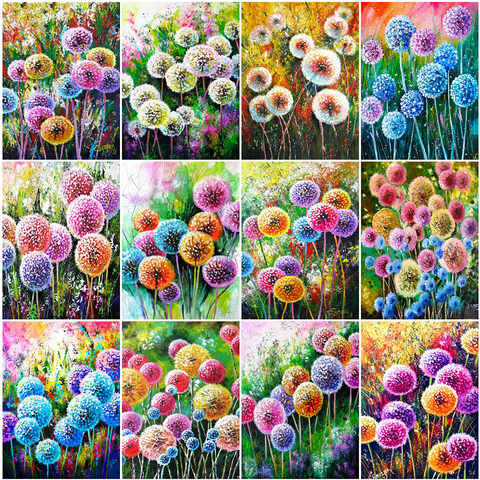 Evershine 5D DIY Diamond Painting Dandelion Diamond Embroidery Cross Stitch Flowers Diamond Mosaic Full Layout Home Decoration ► Photo 1/6