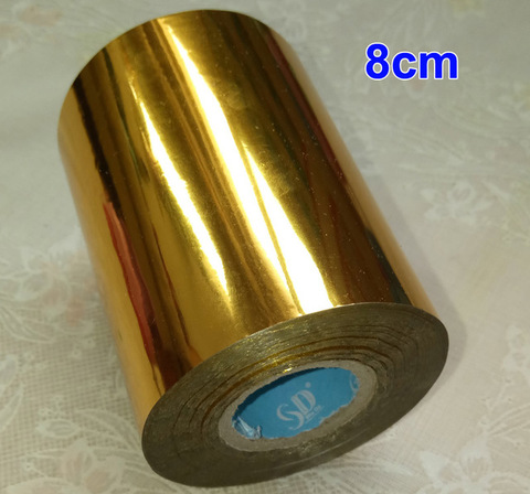 8cm Hot Stamping Foil Paper Leather Cloth Package Box DIY Decoration Accessories 120 Meters/ Roll ► Photo 1/6